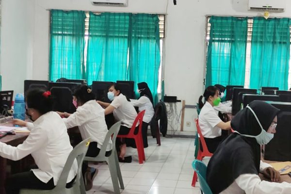 SMK N 2 Tebing TinggiKegiatan Ujian Online Tugas Akhir Program Universitas Terbuka Medan